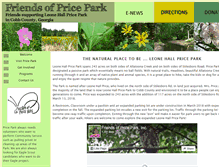 Tablet Screenshot of friendsofpricepark.org